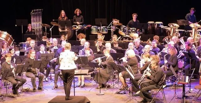 photo  l’orchestre d’harmonie du belinois en avril 2023, à la salle des concerts du mans.  &copy;  ouest-france 