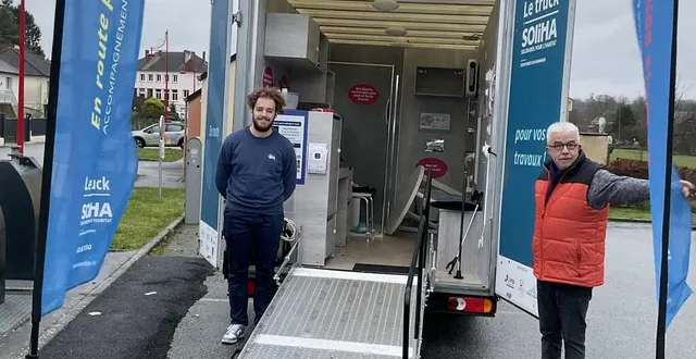 photo  le truck soliha était sur le marché mercredi 7 février.  &copy;  ouest-france 