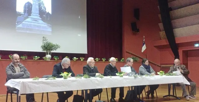 photo  gilles cornille revient sur les actions 2023 auxquelles l’unc-afn a participé avec les jeunes louésiens (sarthe).  &copy;  ouest-france 