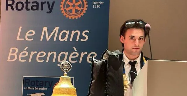 photo  thomas martineau, président du rotary bérengère, était satisfait de cette soirée caritative.  &copy;  le maine libre 