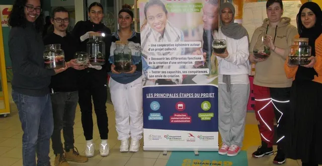 photo  les jeunes de la mission locale peuvent être bien fiers de la création de leur entreprise bouclée en trois jours.  &copy;  ouest-france 