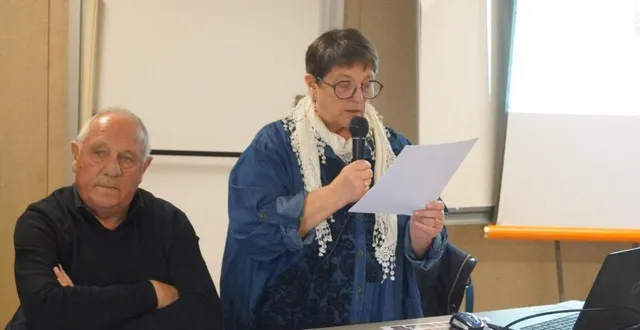 photo  bernard pleuvry, vice-président, et laurence hervé-beaury, présidente,lors de l’assemblée générale, samedi 3 février.  &copy;  ouest-france 