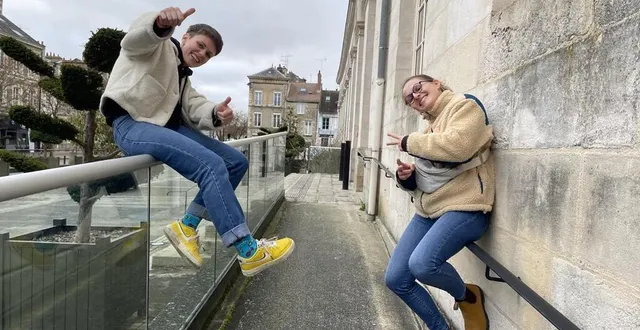 photo  florie bresteaux et noémie varon ont créé un dessin animé sur le handicap qui sera diffusé lors des jo de paris.  &copy;  ouest-france 