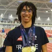 photo  helliot lamago poirrier, qui souffre depuis la naissance d’une hémiplégie côté gauche, vient de remporter trois médailles aux championnats de france indoor handisport à saint-brieuc.  
