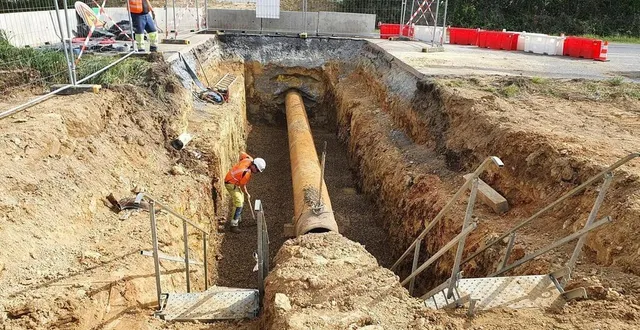 photo  voilà à quoi ressemblera la tranchée sur la d300.  &copy;  grt gaz 