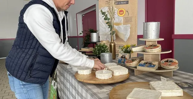 photo  la fromagerie gillot a enregistré une hausse de 7 % de ses camemberts en aop en 2023.  &copy;  ouest-france 