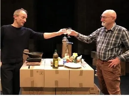 photo  frédéric et bernard cherboeuf dans « oui mai ». ils seront sur scène à mézeray (sarthe), dimanche 25 février 2024.  &copy;  dr. 