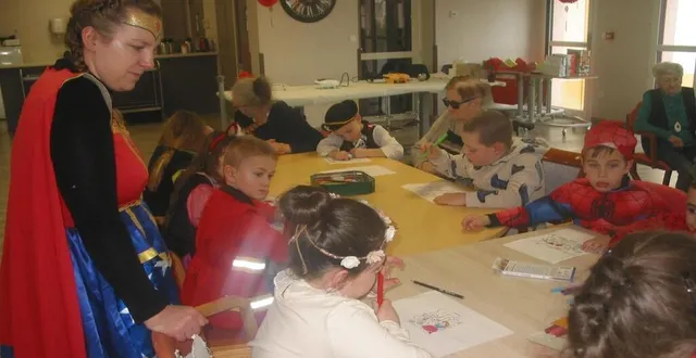 photo  à l’heure de la séance dessin, mardi.  &copy;  ouest-france 