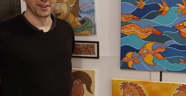 photo  dans ses œuvres, le peintre olivier clément est en quête permanente d’une persistance rétinienne.  &copy;  ouest-france 