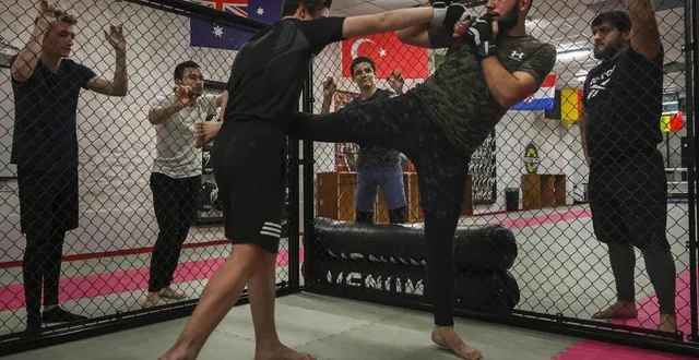 photo  douze combats de mma sont organisés à antarès ce samedi 17 février.  &copy;  archives le maine libre - denis lambert 