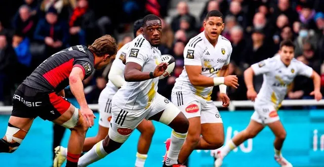 photo  en marquant le premier essai du match, yoan tanga avait parfaitement lancé la rochelle à lyon, samedi 17 février 2024.  &copy;  afp 