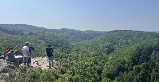 photo  la roche d’oëtre sera le terrain de jeu des coureurs, vendredi 23 février 2024.  &copy;  bénoni paumier 