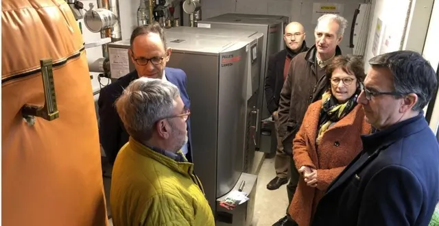 photo  les deux chaudières à bois peuvent fournir une puissance de 120 kw.  &copy;  le maine libre 