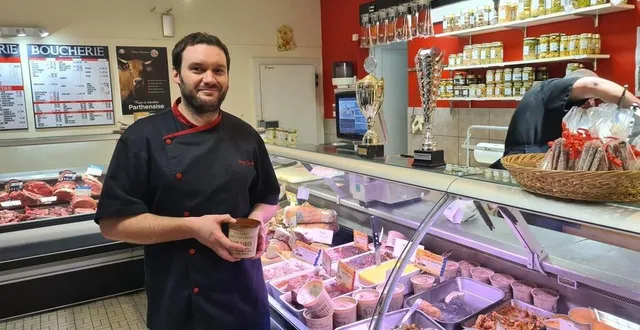 photo  damien ragot médaille de bronze des meilleurs rillettes 2024.  &copy;  ouest-france 