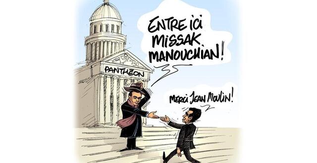 Le Dessin De Chaunu : L’entrée De Missak Manouchian Au Panthéon - Les ...