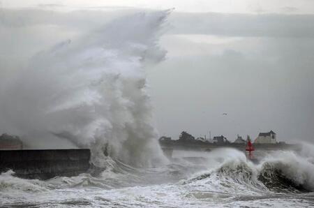 photo Un coup de vent dans le Finistère, en février 2020. BÉATRICE LE GRAND / OUEST-FRANCE 