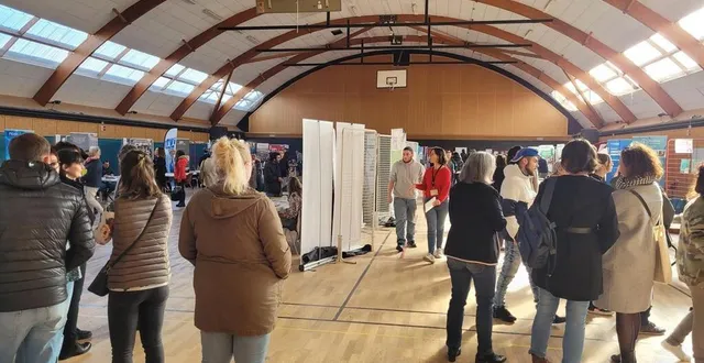 photo  l’animation lors du premier forum à mauges-sur-loire, en novembre 2023.  &copy;  archives ouest-france 