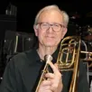 photo  bernard lair, 76 ans, est toujours fidèle à son pupitre de trombone à coulisse. 