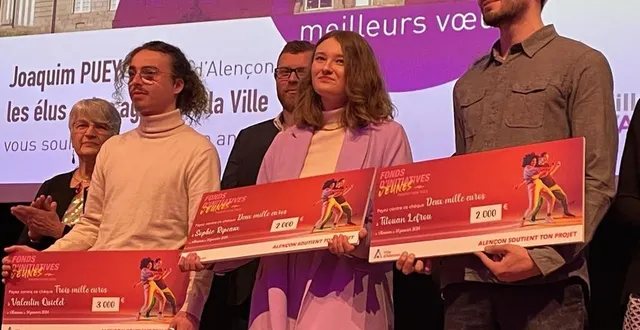 photo  la municipalité d’alençon donne un coup de pouce financier aux jeunes entrepreneurs, ici les lauréats du fonds d’initiatives jeunes 2023.  &copy;  archives ouest-france 