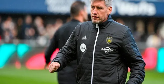 photo  ronan o’gara et le stade rochelais jouaient gros à perpignan, samedi 24 février 2024.  &copy;  afp 