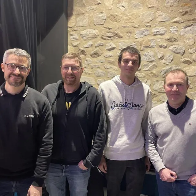 photo le bureau d’art sonic : mickaël chancerel, trésorier ; julien hébert, secrétaire ; théo davy et benoît loret, coprésidents.  ©  ouest-france