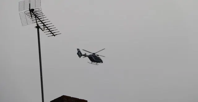photo  un hélicoptère de la gendarmerie a survolé la ville de sablé-sur-sarthe mercredi 28 février 2024 dans le cadre de l’opération « place nette ».  &copy;  ouest-france 