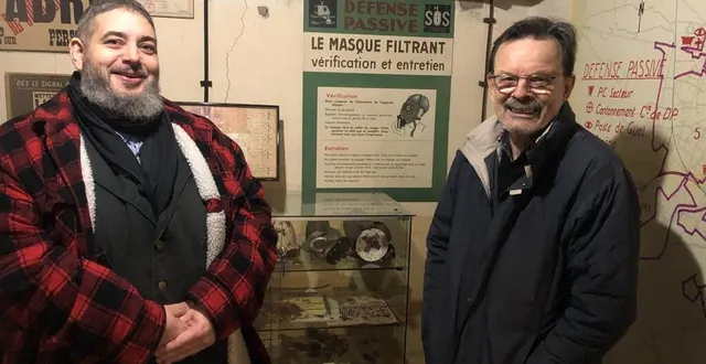 photo  stéphane morize et alain moro, président et vice-président de historique’mans, association qui gère le blockhaus dollmann, situé au collège berthelot, au mans.  &copy;  ouest-france 
