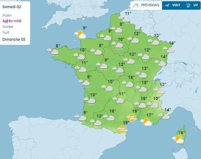 Météo pluies fréquentes, neige en montagne… À quel temps fautil s