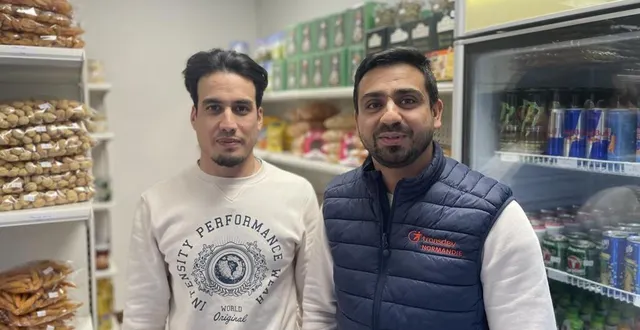 photo  wahidullah houssaini et said ahmad hashimi ont ouvert l’épicerie afghane 