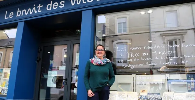 photo  fabienne boidot-forget, responsable de la librairie le bruit des mots à la flèche (sarthe), est à l’initiative de ce premier prix du 3-mars, avec sa collègue delphine massart.  &copy;  ouest-france 