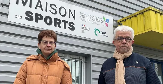 photo  la présidente de la nouvelle association sport, loisir, détente, catherine osmont, et le maire, philippe bigot, préparent la rencontre du 13 mars 2024.  &copy;  ouest-france 