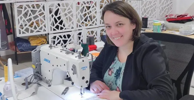 photo  sabrina boucherie a concrétisé son envie d’ouvrir une boutique de couture.  &copy;  ouest-france 