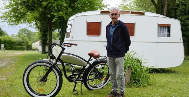 photo  jean-michel loison fêtera la dixième saison du camping l’œil dans le rétro en 2024.  &copy;  archives le maine libre 