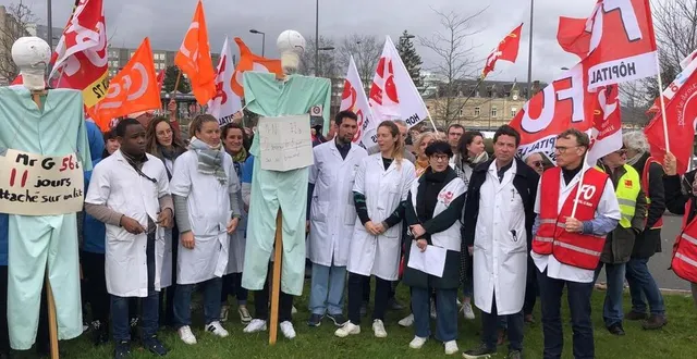 photo  le 29 février 2024, les urgences de l’hôpital étaient déjà en grève (photo). la crise semble profonde. nouveau mouvement, jeudi 7 mars.  &copy;  ouest-france 