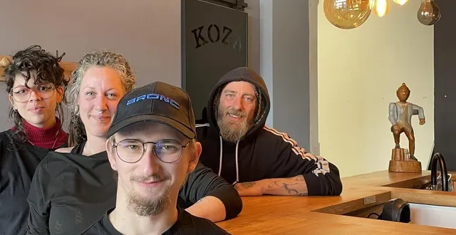 photo  les tatoueurs et la pierceuse de respect needles madness, installés le 5 mars au 10 rue carnot.  &copy;  le maine libre 