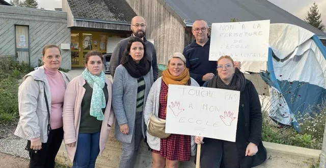 photo  les parents d’élèves de l’école jean-de la-fontaine (ici lors de l’occupation des locaux, début novembre 2023) ont été déboutés de leur recours en référé.  &copy;  ouest-france 