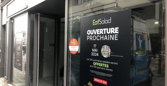 photo  eat salad ouvrira le 17 mai au mans, rue de la perle, à la place de la bijouterie maty.  &copy;  le maine libre 