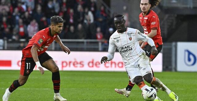 photo  contre rennes, mohamed bamba a été touché à l’épaule.  ©  vincent michel / ouest-france 