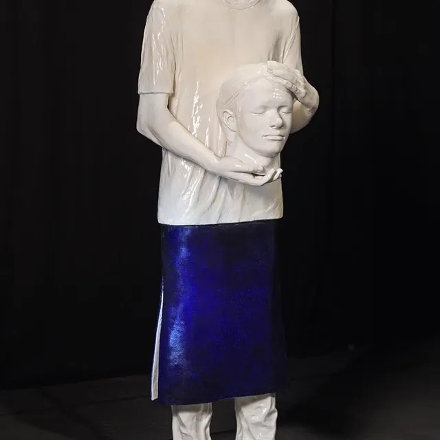 photo l’œuvre portrait de jeune homme en saint denis, 2017.  ©  frédéric delpech