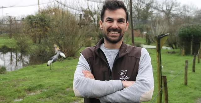 photo  maxime thué, nouveau vétérinaire et responsable animalier du spaycific’zoo, revient de l’île de sumatra (indonésie), où il s’est occupé de gibbons dans un refuge au milieu de la jungle.  &copy;  ouest-france 