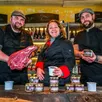 photo  saint-vincent-des-prés, jeudi 22 février 2024. fabien launay, mélissa et mathieu langelier fabriquent leurs rillettes de bœuf, avec la viande de la ferme. c’est un succès ! 