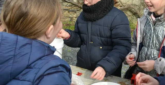 photo  les enfants ont appris à fabriquer de la confiture de « gratte-cul », le fruit de l’églantier  &copy;  co 