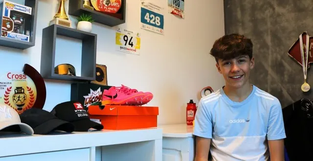 photo  youenn thétiot, déjà vice-champion régional de cross en catégorie benjamins en 2022, a confirmé son potentiel à cap découverte, dans le tarn, dimanche 10 mars 2024.  &copy;  ouest-france 