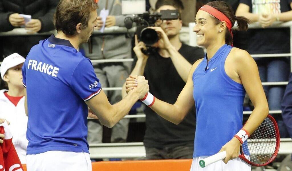 Billie Jean King Cup. Caroline Garcia, Clara Burel, Kristina Mladenovic 