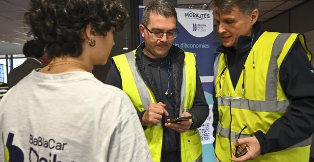 photo  vendredi 15 mars 2024, les employés de ltr industries ont découvert l’application blablacar daily. l’idée est de les amener à davantage covoiturer entre eux.  &copy;  photo : denis lambert 