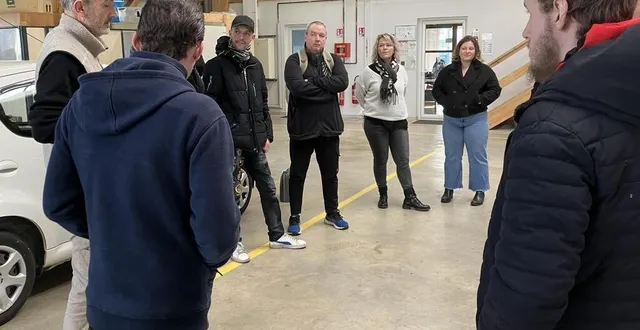 photo  des demandeurs d’emploi découvrent solipass dans ses locaux, à tiercé.  &copy;  ouest-france 