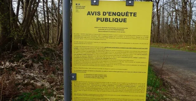 photo  l’enquête publique concerne la carrière de bel air exploitée pour l’extraction d’argile par les sociétés terres cuites des rairies et wienerberger pour son usine de durtal, le projet prévoit l’augmentation de la capacité de production et de la surface de production.  &copy;  ouest-france 