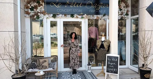 photo  la boutique de claire deshais, le petit bazar, 1, rue de l’avenir à teloché (sarthe).  &copy;  ouest-france 