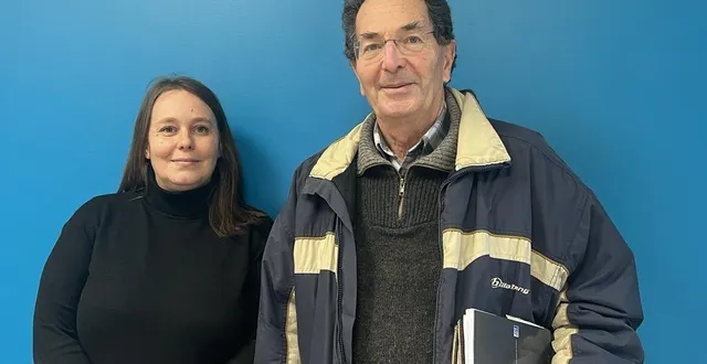 photo  amandine baranger, chargée de communication d’écouché et alain weill, en charge de la programmation culturelle.  &copy;  ouest-france 