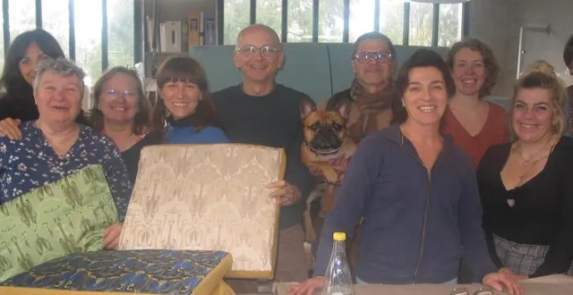 photo  les stagiaires avec leur formateur, christophe harivel (au centre).  &copy;  ouest-france 
